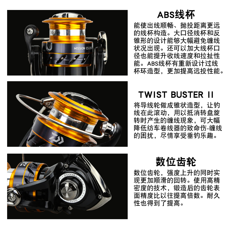 DAIWA Fishing Reel MISSION CS  - Daiwa Reel Bg ulasan dan harga