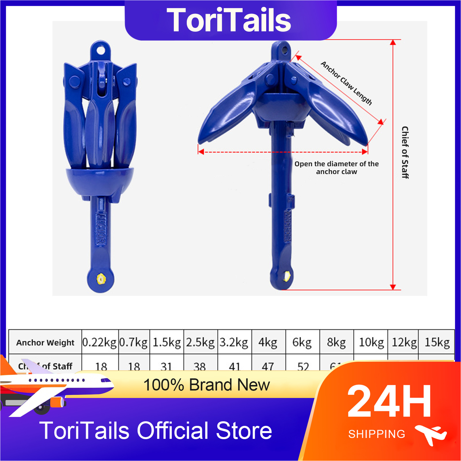 Kayak Anchor Kits Folding Anch - Fishing Kayak Anchor ulasan dan harga